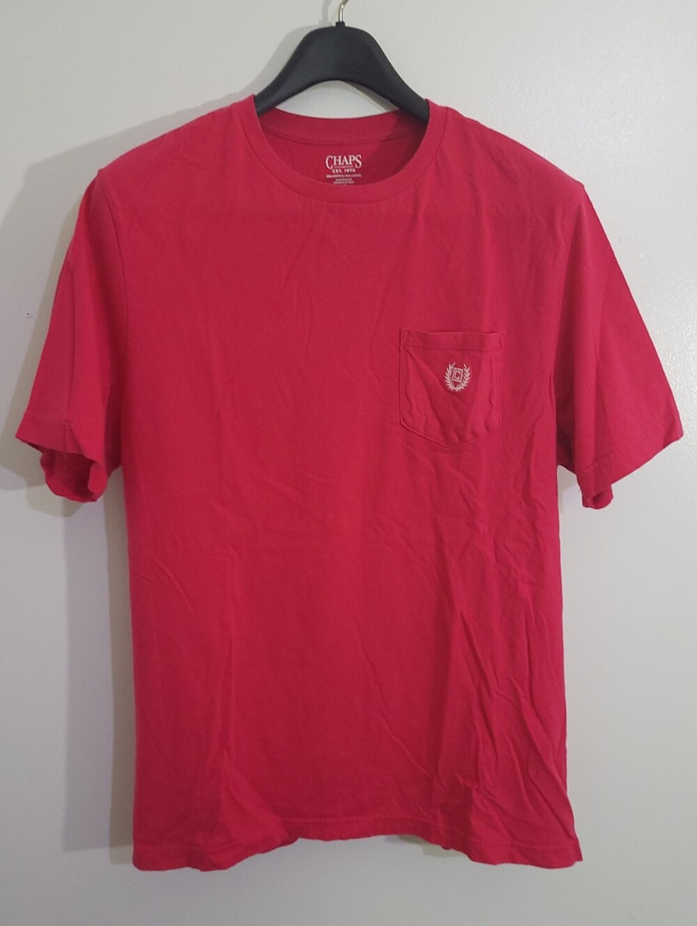 Chaps 100% Cotton Pink T Shirt Size M